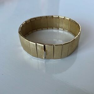 Vintage Napier Gold Tone Flexible Bracelet